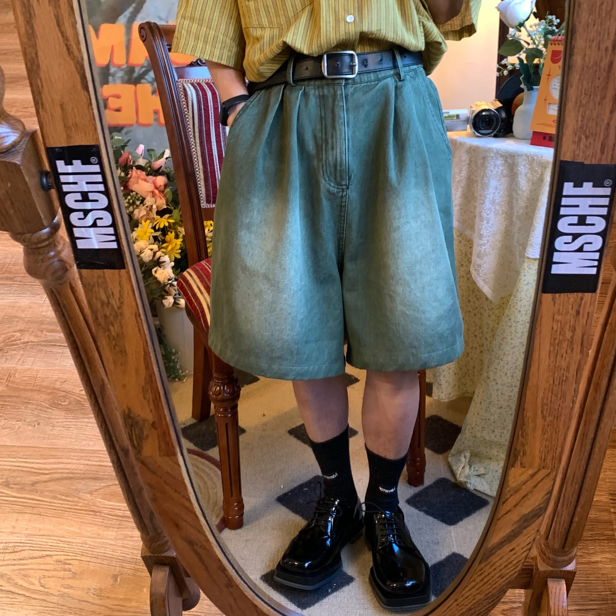 Handmade Washable Denim Wide-Leg Five-Point Shorts - Summer Retro Loose Slim Straight Basic Pants for Y2K Korean Style Fashion Handmade Washable Denim Wide-Leg Five-Point Shorts - Summer Retro Loose Slim Straight Basic Pants for Y2K Korean Style Fashion