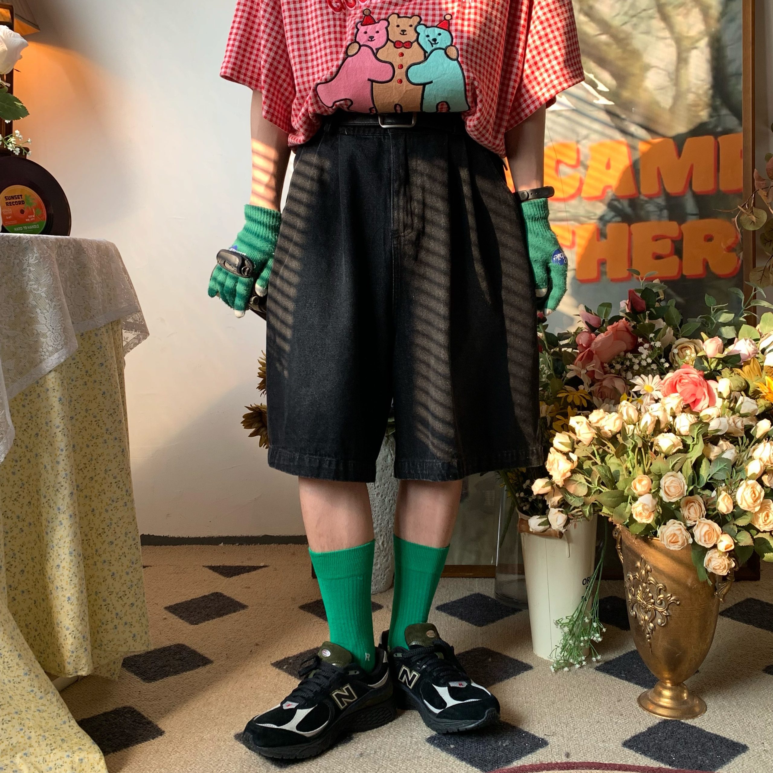 Handmade Washable Denim Wide-Leg Five-Point Shorts - Summer Retro Loose Slim Straight Basic Pants for Y2K Korean Style Fashion Handmade Washable Denim Wide-Leg Five-Point Shorts - Summer Retro Loose Slim Straight Basic Pants for Y2K Korean Style Fashion