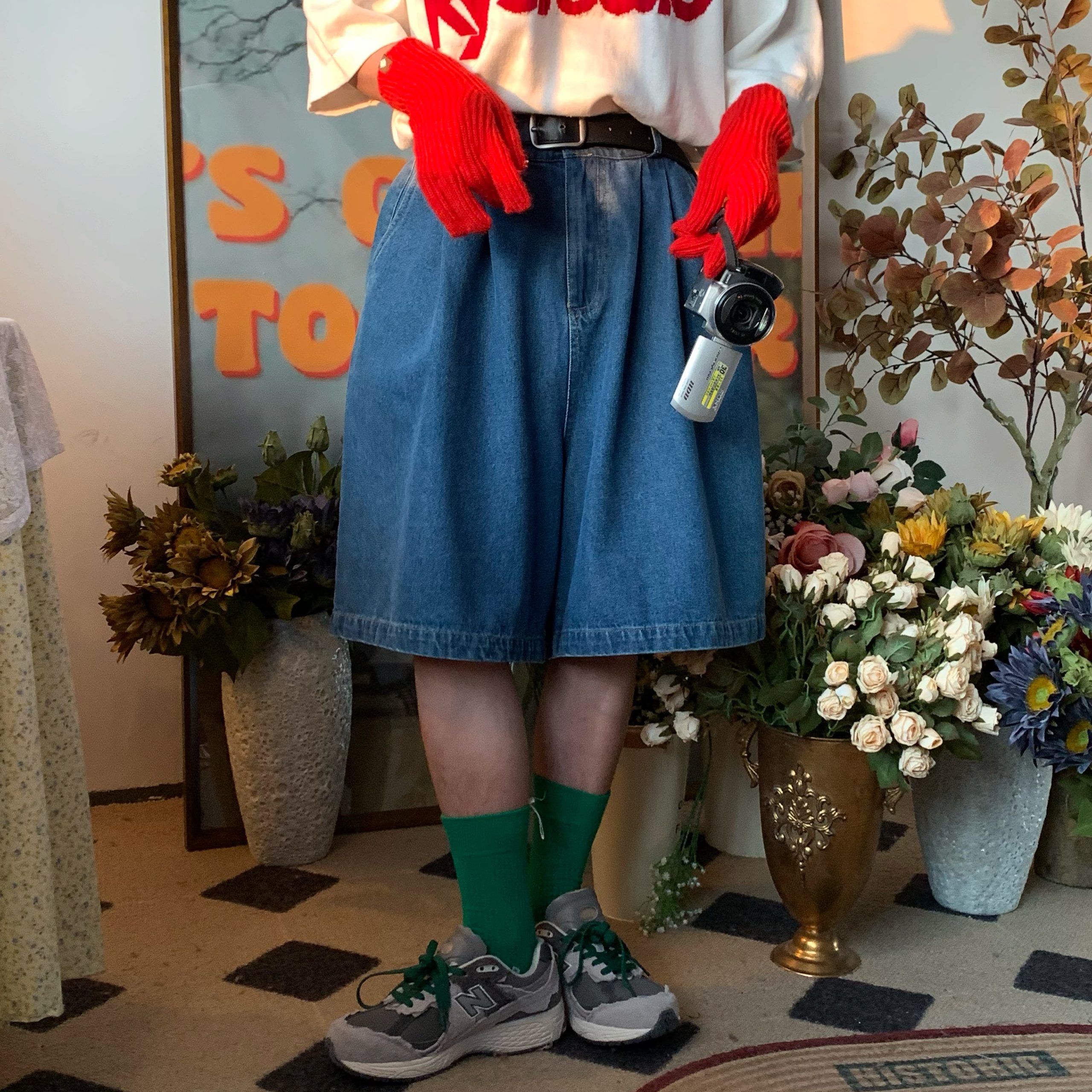 Handmade Washable Denim Wide-Leg Five-Point Shorts - Summer Retro Loose Slim Straight Basic Pants for Y2K Korean Style Fashion Handmade Washable Denim Wide-Leg Five-Point Shorts - Summer Retro Loose Slim Straight Basic Pants for Y2K Korean Style Fashion