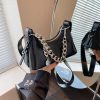 Handmade Women's Textured Chain Crossbody Bag - 2025 New Style Shoulder Underarm Bag for Chic Everyday Wear