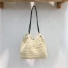Handmade Woven Tote Bag - Retro Forest Style Cotton Shoulder Bag for Casual Vacations - Literary-Inspired Niche Design
