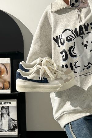 Harajuku Style White Sneakers for Couples - Lightweight, Breathable, Soft Sole Casual Skate Shoes for Summer