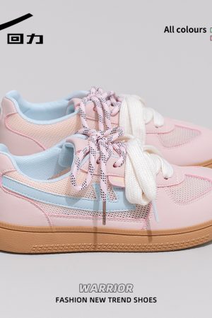 Harajuku Style White Sneakers for Couples - Lightweight, Breathable, Soft Sole Casual Skate Shoes for Summer