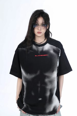 Heavy-Duty American-Style Gray Short Sleeve T-Shirt for Women - Sit and Eat Until the Mountains Are Empty - Casual Loose Fit