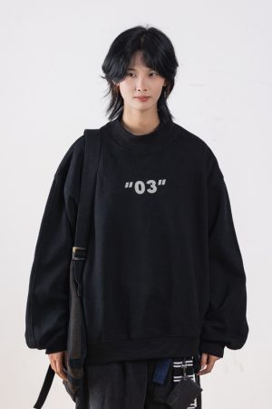 Heavyweight Basic Sweatshirt for Men, Small Collar, Loose Fit, Thickened Fleece Top for Spring 2025, Casual Streetwear Style