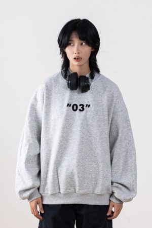 Heavyweight Basic Sweatshirt for Men, Small Collar, Loose Fit, Thickened Fleece Top for Spring 2025, Casual Streetwear Style