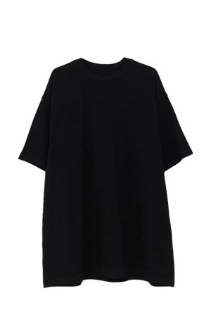 Heavyweight Solid Color Short Sleeve T-Shirt for Men and Women, Loose Fit, Versatile Base Layer, Casual Unisex Fashion Top