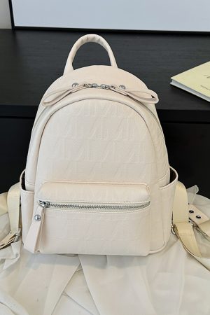 High-End Crocodile Pattern M-Shaped Backpack for Women - Trendy 2025 Fashion School Bag