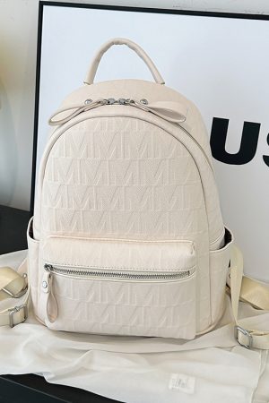 High-End Crocodile Pattern M-Shaped Backpack for Women - Trendy 2025 Fashion School Bag