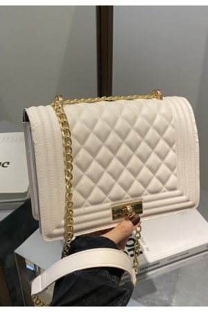 High-End Diamond-Pattern Crossbody Bag - 2025 Versatile Small Square Shoulder Bag for Casual Fashion