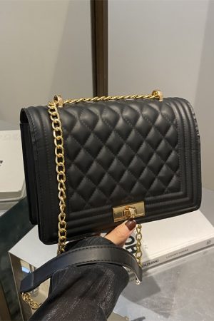 High-End Diamond-Pattern Crossbody Bag - 2025 Versatile Small Square Shoulder Bag for Casual Fashion