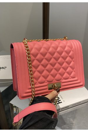 High-End Diamond-Pattern Crossbody Bag - 2025 Versatile Small Square Shoulder Bag for Casual Fashion