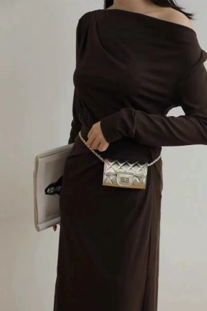 High-End Diamond-Patterned Crossbody Mini Bag - Versatile Small Square Chain Purse for Cards and Coins, Chic Luxury Style