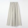 High-End Gray Shambon Wide-Leg Skirt Pants for Women - Casual Ice Silk Nine-Point Design for Summer 2025 Fashion