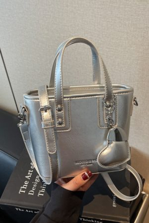 High-End Heart-Shaped Handbag for Women - Fashionable Tote Bucket Bag, 2025 New Style, Vegetable Basket Shoulder Crossbody Bag