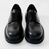High-End Men's Derby Shoes - Paris Mickey Mouse Design, Round-Toe, Thick-Soled Leather, British Retro Style for Commuting