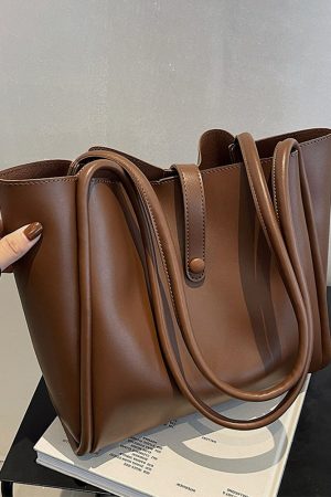 High-End Minimalist Tote Bag for Women - Large Capacity Commuter Handbag with Niche Design