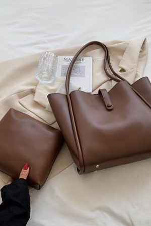 High-End Minimalist Tote Bag for Women - Large Capacity Commuter Handbag with Niche Design