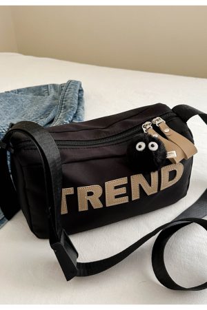 High-End Nylon Women's Crossbody Bag 2025 - Large Capacity Toast Pillow Design with Wide Shoulder Strap