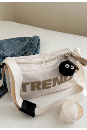 High-End Nylon Women's Crossbody Bag 2025 - Large Capacity Toast Pillow Design with Wide Shoulder Strap