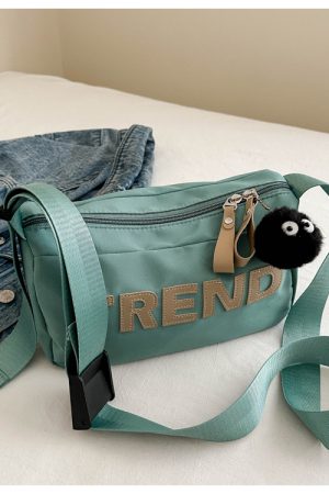 High-End Nylon Women's Crossbody Bag 2025 - Large Capacity Toast Pillow Design with Wide Shoulder Strap