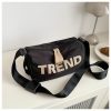 High-End Nylon Women's Crossbody Bag 2025 - Large Capacity Toast Pillow Design with Wide Shoulder Strap