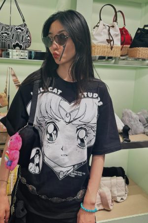 High-End Printed Slim-Fit Loose Pure Cotton Short-Sleeve T-Shirt for Women - Versatile Age-Reducing Style