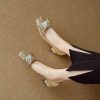 High-End Rhinestone Bow Single Shoes for Women - Italian Summer Fashion High Heels