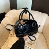 High-End Textured Handbag for Women - Trendy Bowling Tote & Crossbody Bag, Fashionable Design for 2025