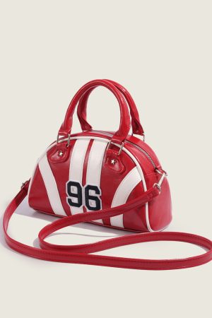 High-End Women's Spliced Handheld Pillow Bag - 2024 Autumn/Winter Crossbody Boston Style