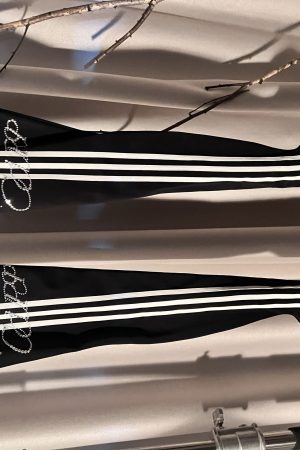 High Heeled Long Boots for Women - Slim Three Stripes Design with Rhinestones, Elastic Fit, Autumn/Winter Fashion, Hot Girl Style