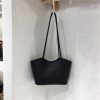 High-Quality Lychee Texture Women's Shoulder Tote Bag - Simple Versatile Commuter Style for Everyday Use
