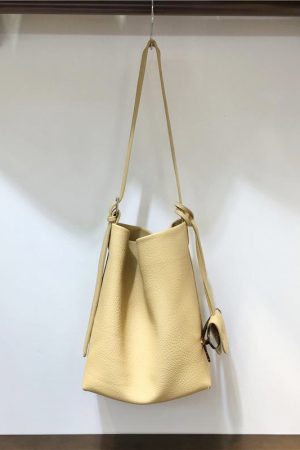 High-Quality Minimalist Lychee Pattern Women's Single Shoulder Crossbody Bucket Bag - Large Capacity Tote for Everyday Use