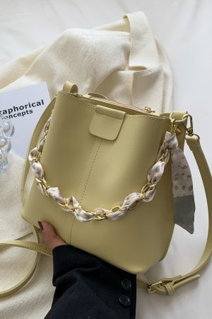 High-Quality Soft Leather Women's Shoulder Bag - Small Fragrant Wind Design, Chain Tote & Crossbody Style, Perfect for Everyday Use