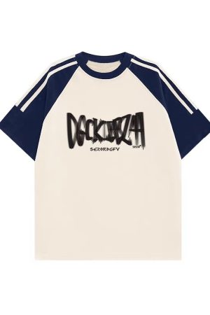 High Street American-Style Three-Stripe Short Sleeve T-Shirt for Girls - Summer Model for Middle & High School Students