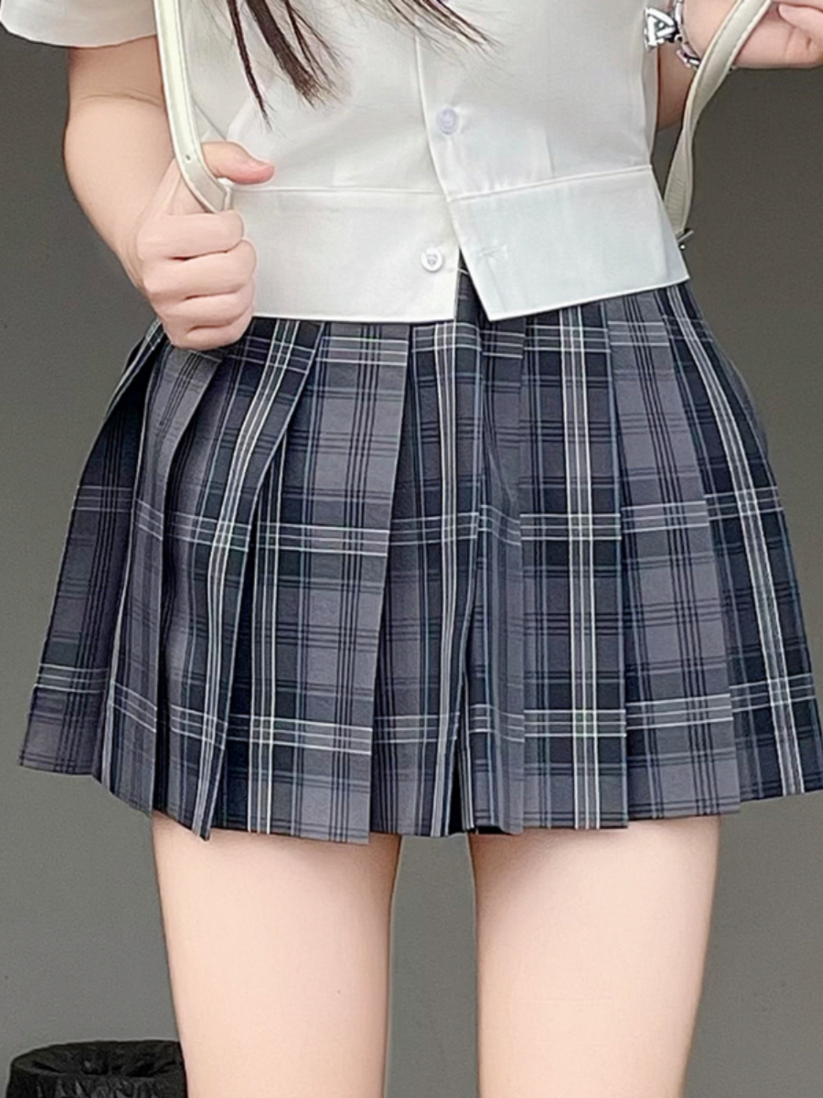 High Waist Pleated JK Plaid Skirt for Women - Cute Pudding Bear Design, Y2K Aesthetic Short Uniform Skirt High Waist Pleated JK Plaid Skirt for Women - Cute Pudding Bear Design, Y2K Aesthetic Short Uniform Skirt