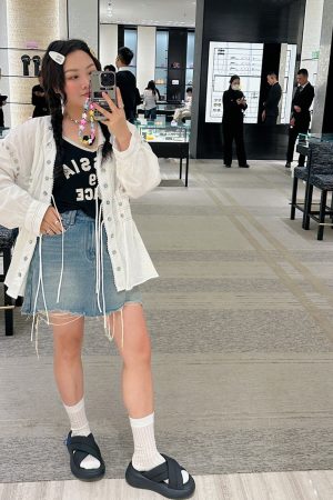 High Waist Plus Size A-Line Denim Skirt for Women - Summer 2025 Slimming Short Skirt, Trendy Casual Style