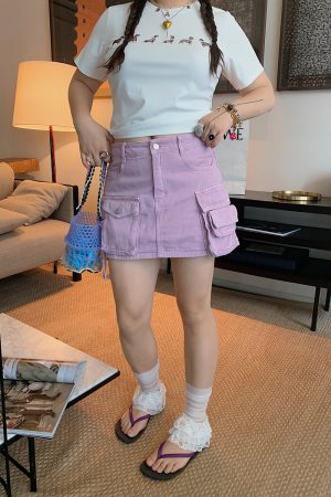 High Waist Plus Size Hot Girl Summer Skirt Pants - Trendy Half Skirt for Women - Fashionable Short Skirt 2025