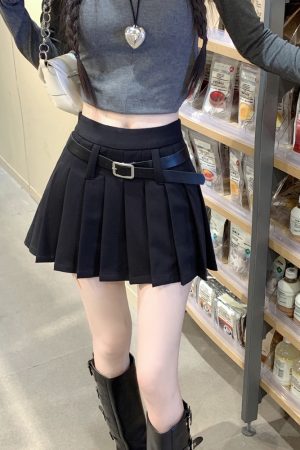 High Waist White Pleated Skirt Pants for Women - Summer College Style A-Line Design, Anti-Exposure for Spicy Girls