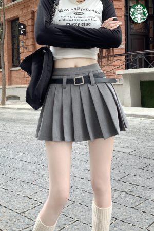 High Waist White Pleated Skirt Pants for Women - Summer College Style A-Line Design, Anti-Exposure for Spicy Girls