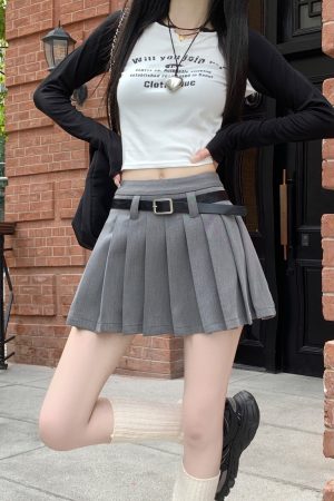 High Waist White Pleated Skirt Pants for Women - Summer College Style A-Line Design, Anti-Exposure for Spicy Girls