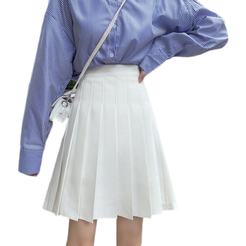 High-Waisted A-Line Pleated Skirt for Women, Plus Size Mid-Length Curvy Style, Autumn & Summer Essential High-Waisted A-Line Pleated Skirt for Women, Plus Size Mid-Length Curvy Style, Autumn & Summer Essential