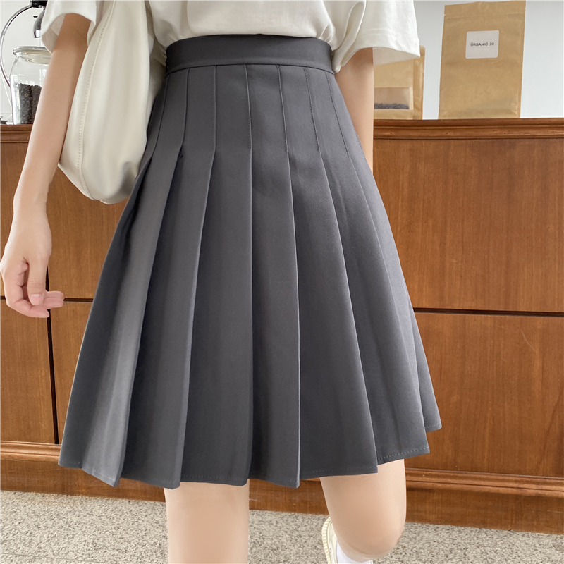 High-Waisted A-Line Pleated Skirt for Women, Plus Size Mid-Length Curvy Style, Autumn & Summer Essential High-Waisted A-Line Pleated Skirt for Women, Plus Size Mid-Length Curvy Style, Autumn & Summer Essential