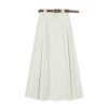 High-Waisted A-Line Skirt for Women - Simple College Style Mid-Length Umbrella Skirt for Spring/Summer 2025