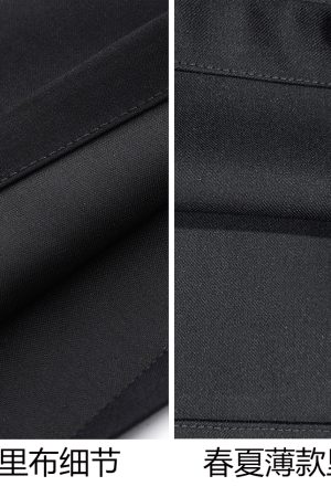 High-Waisted Black Wide-Leg Trousers - Lightweight Versatile Casual Pants for Spring & Summer Fashion