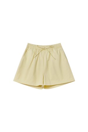 High-Waisted Blue Elastic Waistband Loose Sports Shorts for Women - Summer Slim-Fit Casual Athletic Shorts