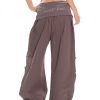 High-Waisted Cuffed Cargo Trousers with Rhinestone Detail - Versatile Pleated Wide-Leg Pants for Y2K and Street Style Fashion