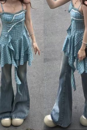 High-Waisted Flared Pants for Women - 2025 Plus Size Loose-Fitting Jeans, Comfortable and Stylish Slightly Flared Design