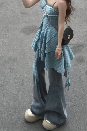 High-Waisted Flared Pants for Women - 2025 Plus Size Loose-Fitting Jeans, Comfortable and Stylish Slightly Flared Design