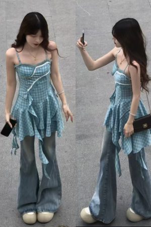 High-Waisted Flared Pants for Women - 2025 Plus Size Loose-Fitting Jeans, Comfortable and Stylish Slightly Flared Design